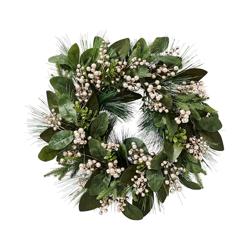 Green & Champagne Berry Wreath