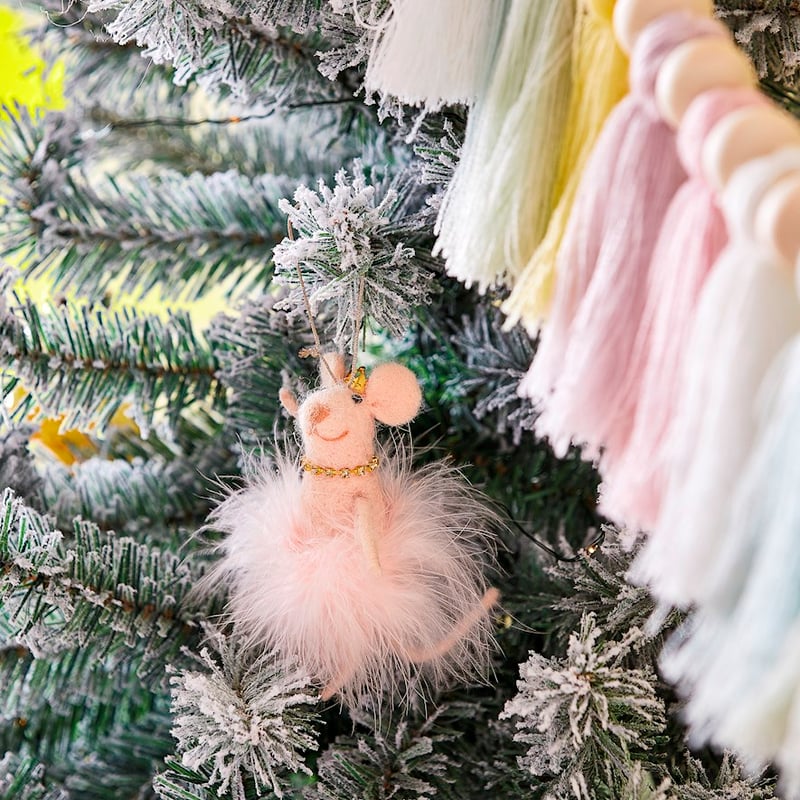 Fairy Felted Pink Tutu Mouse
