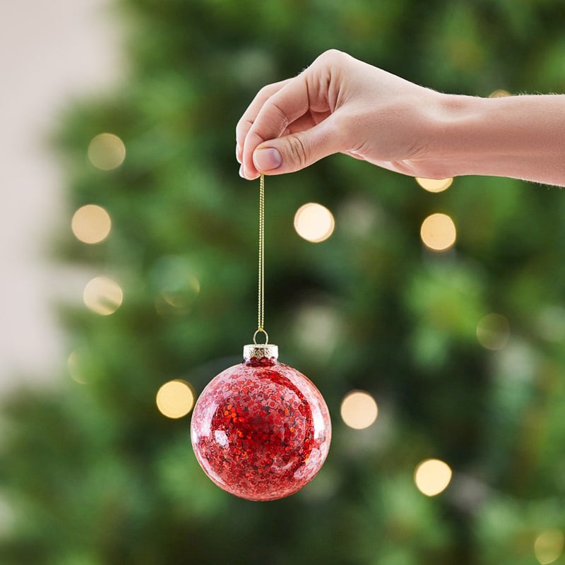 Red Sequin Bauble 