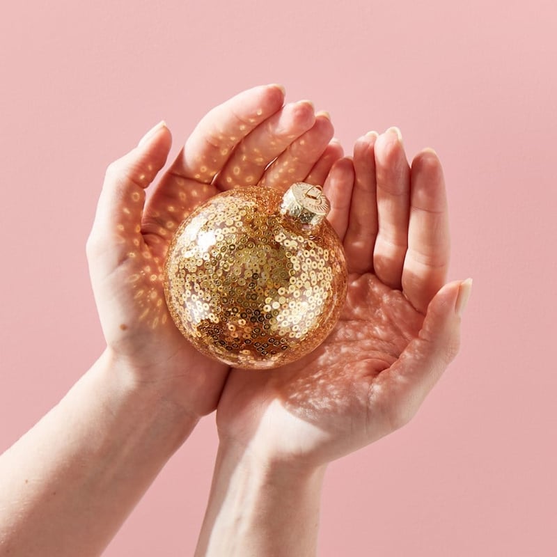 Gold Sequin Bauble 