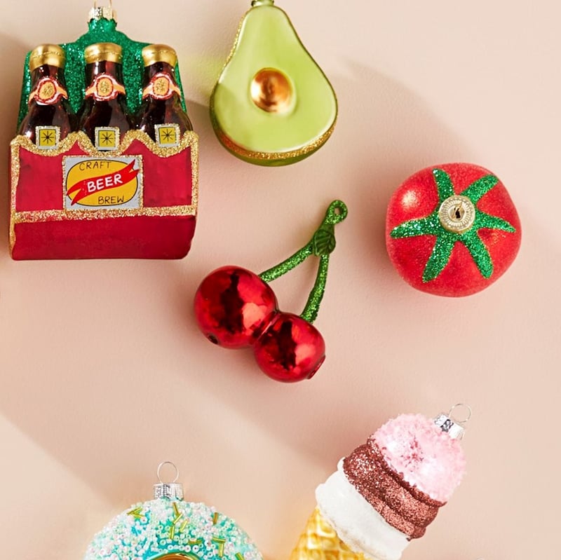 Antiqued Cherries Glass Decoration