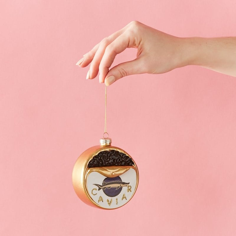 Antiqued Caviar Glass Decoration