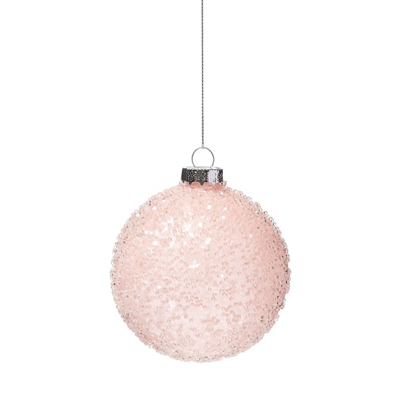 Glass Effect Pink Bauble 