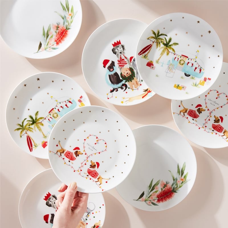 Christmas Caravan Plate 