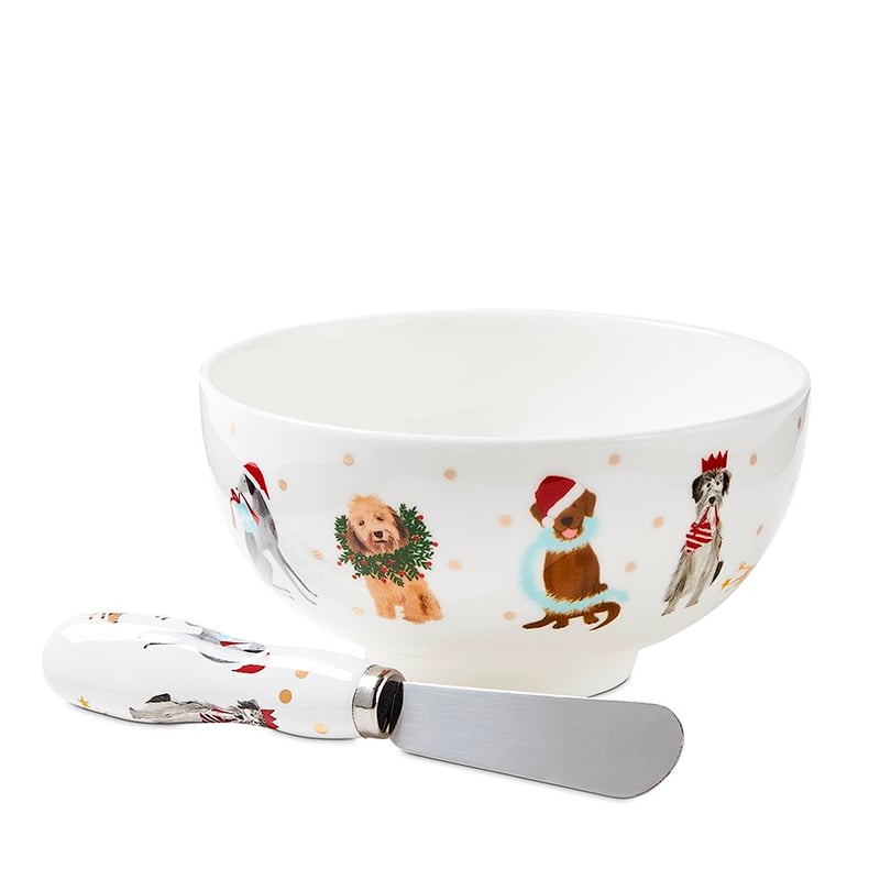 Christmas Dogs Bowl & Spreader