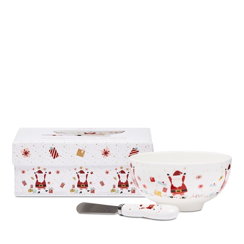 Christmas Santa Bowl & Spreader