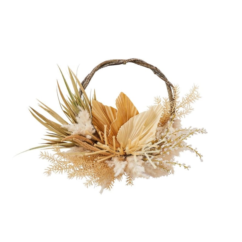 Boho Brown & Cream Fan Wreath