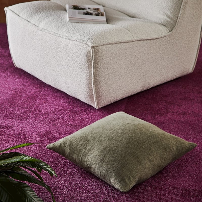 Malmo Dusty Olive Linen Cushion