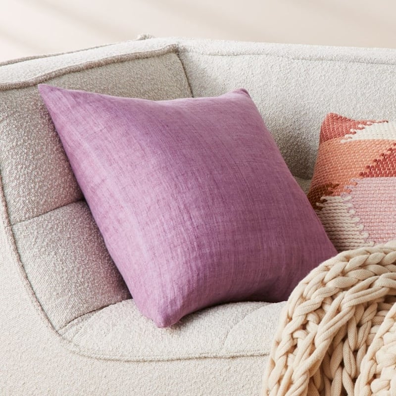 Malmo Linen Mauve Shadows Cushion