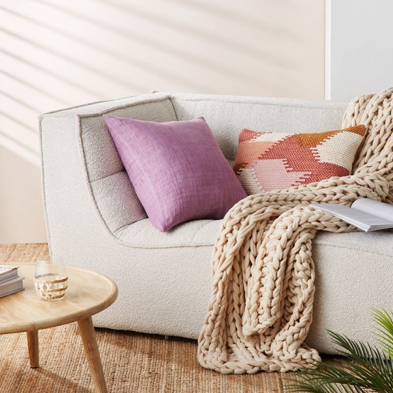 Malmo Linen Mauve Shadows Cushion