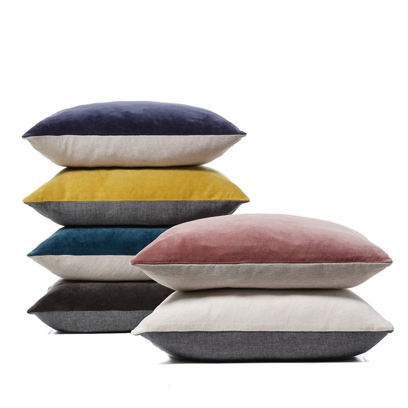 Bombay Charcoal Velvet Cushion 