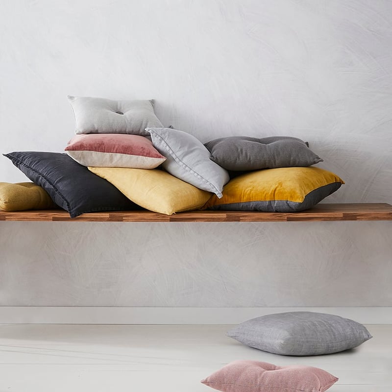 Bombay Mustard Velvet  Cushion 