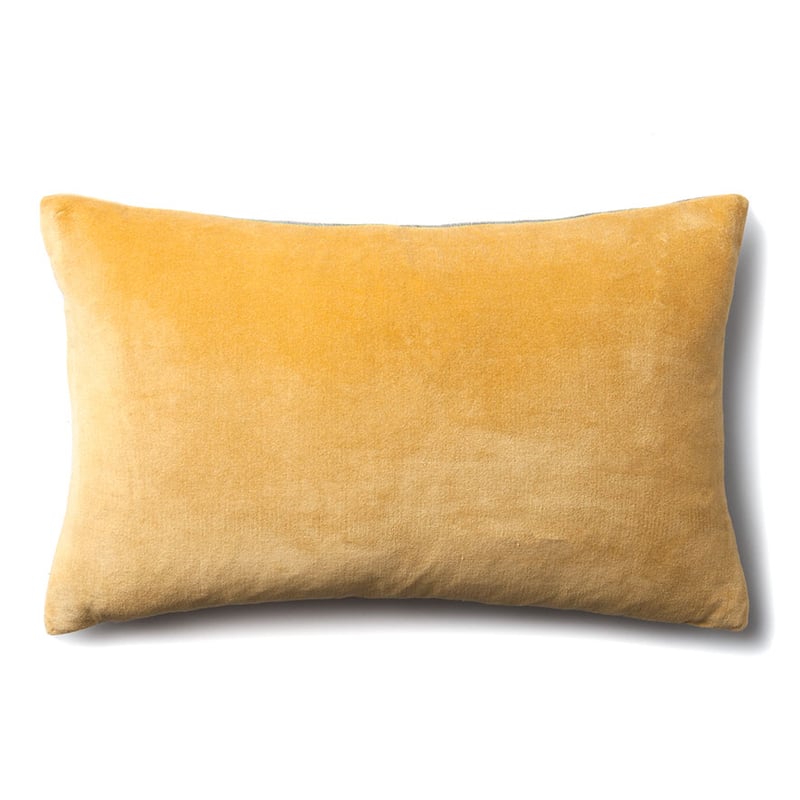 Bombay Mustard Velvet Long Cushion