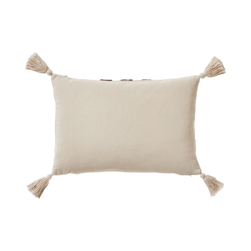 Red Earth Rust Natural Tufted Cushion