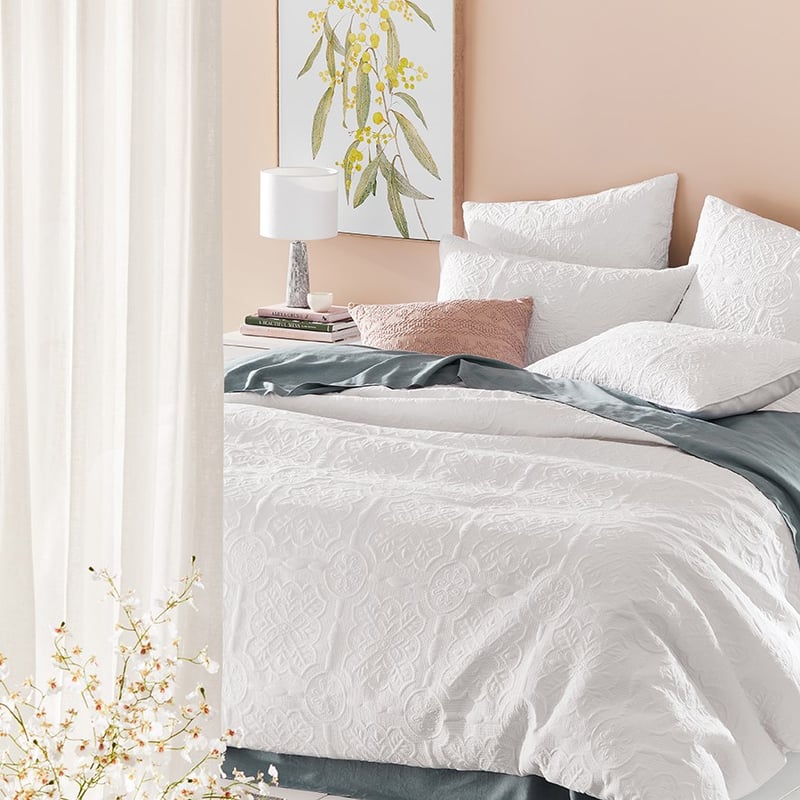 Madaya Blush Linen Cushion 