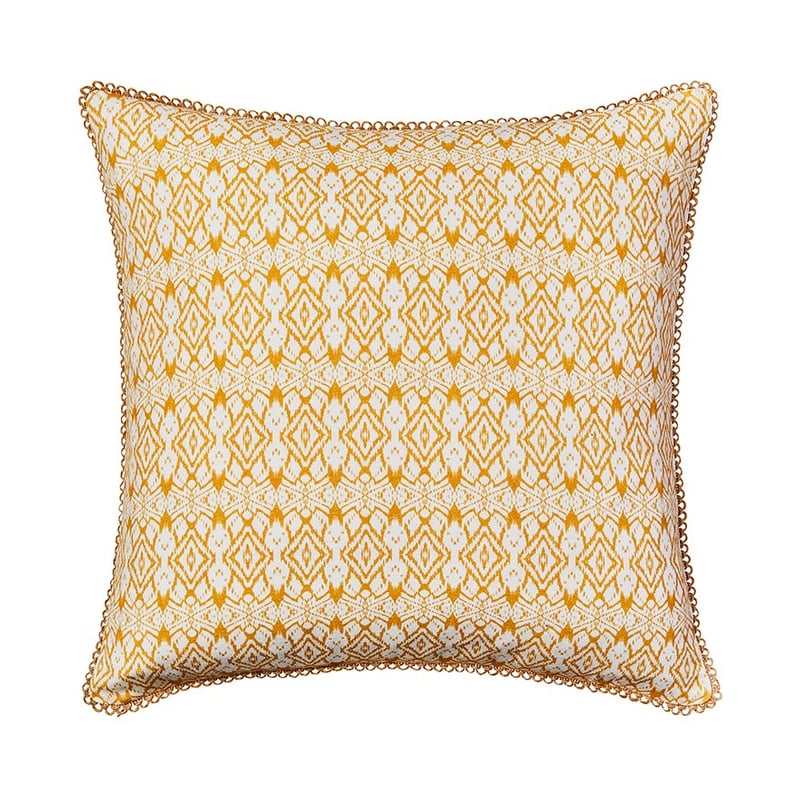 Karuk Mustard Tribal Cushion 