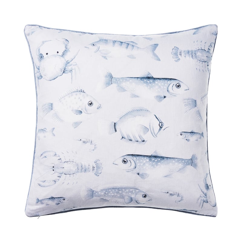 Deep Sea School Of Fish Cushion