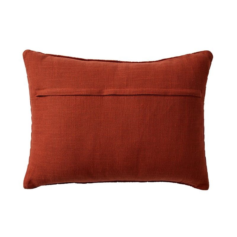Calgary Rust & Navy Velvet Cushion