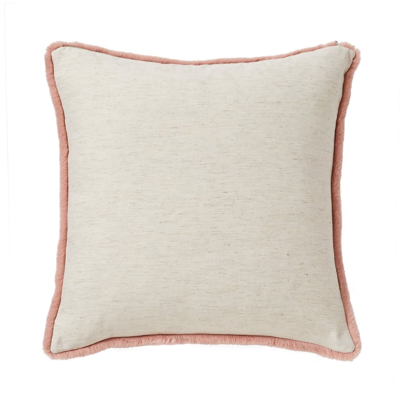 Astoria Rose Pink Fur Cushion