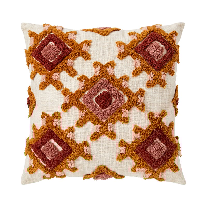 Gibson Tufted Amber & Rose Cushion