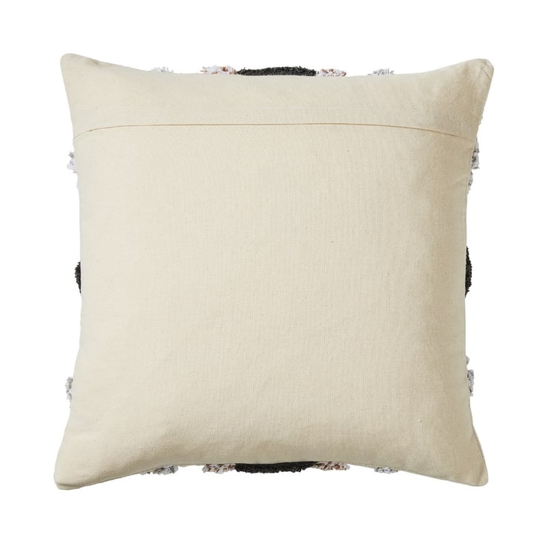 Gibson Grey & Brown Tufted Cushion 