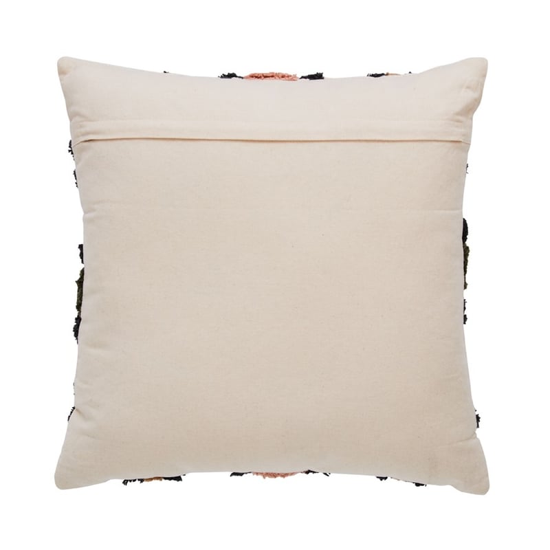 Gibson Tufted Slate & Pink Cushion