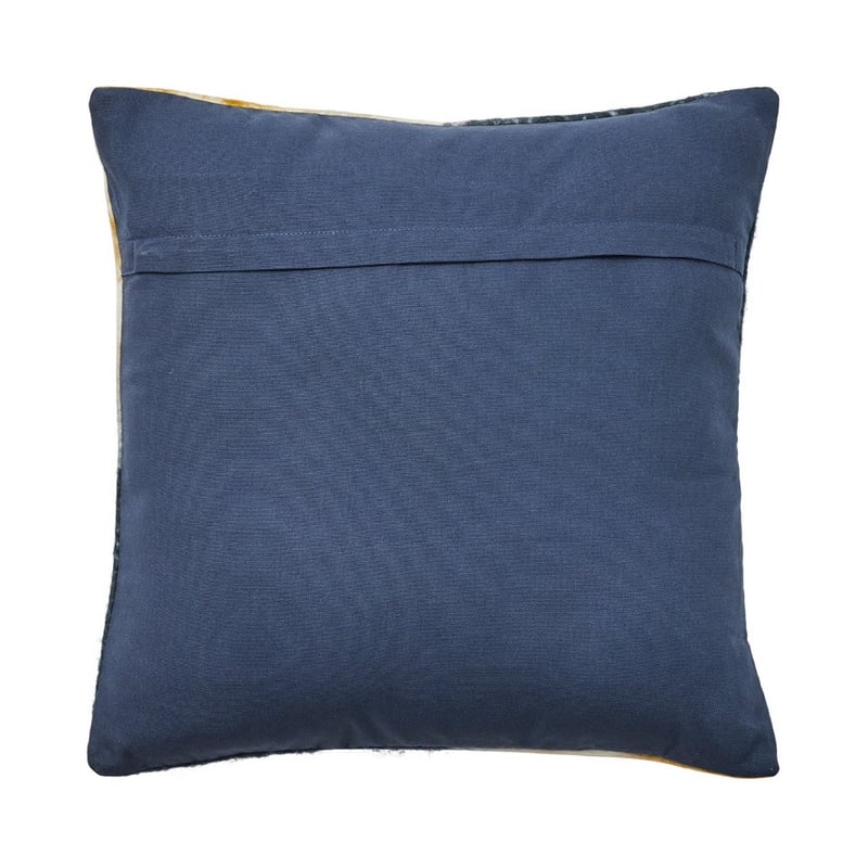 Avery Mustard & Navy Cushion