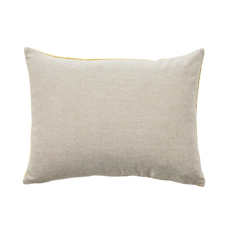 Bombay Quilted Mustard Velvet Cushion