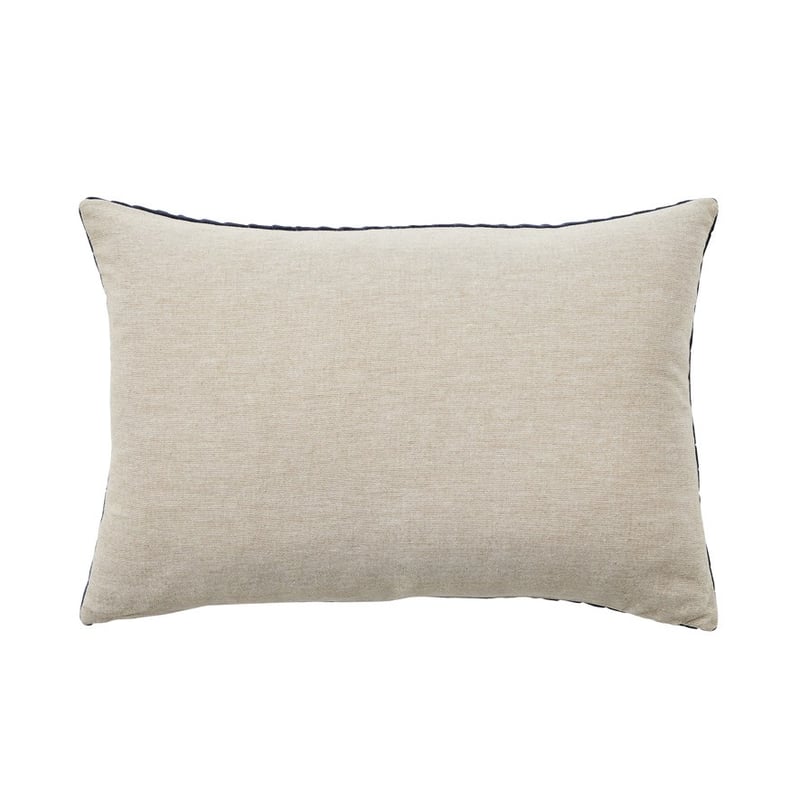 Bombay Quilted Navy Velvet Cushion