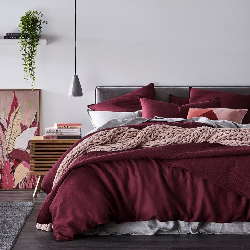 Bombay Splice Rose, Rust & Misty Pink Velvet Cushion