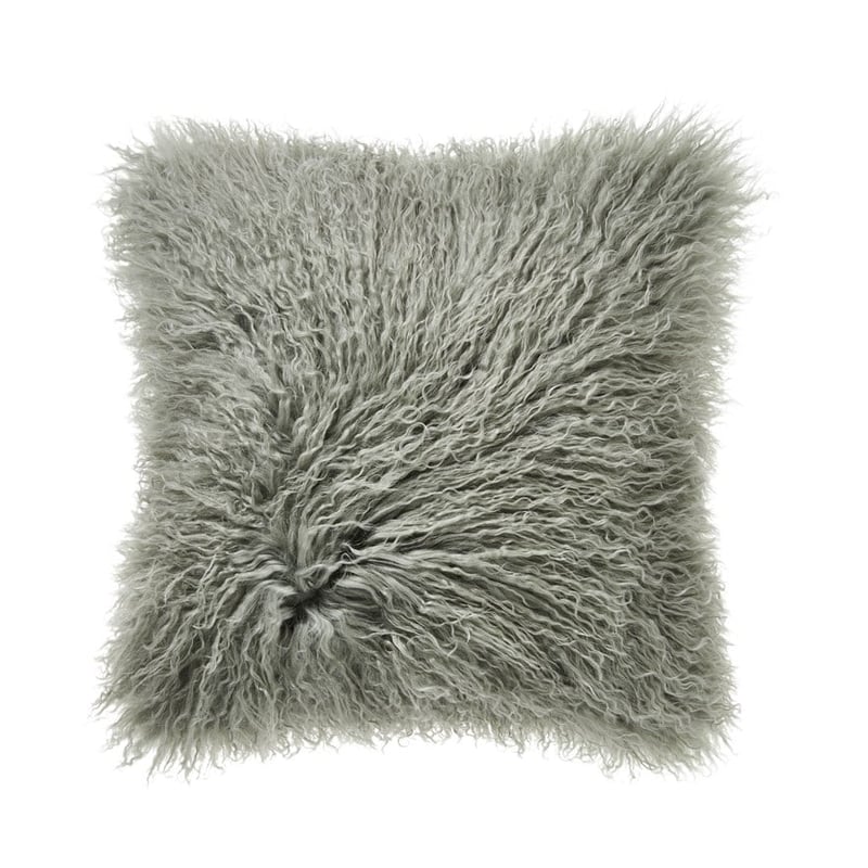 Mongolian Sage Sheepskin Cushion 