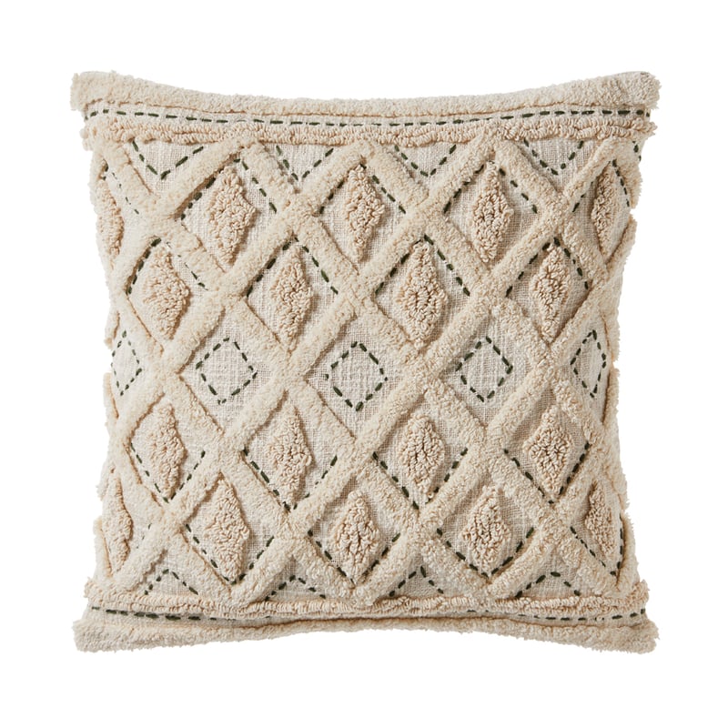 Bari Natural & Green Cushion