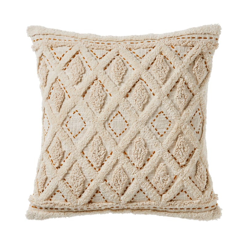 Bari Natural & Mustard Cushion