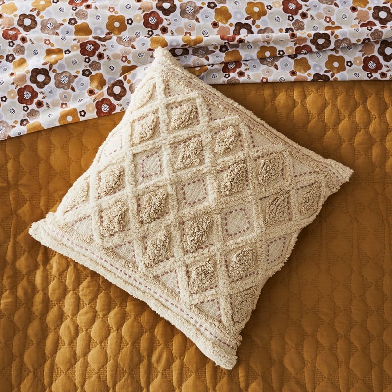 Bari Natural & Pink Cushion