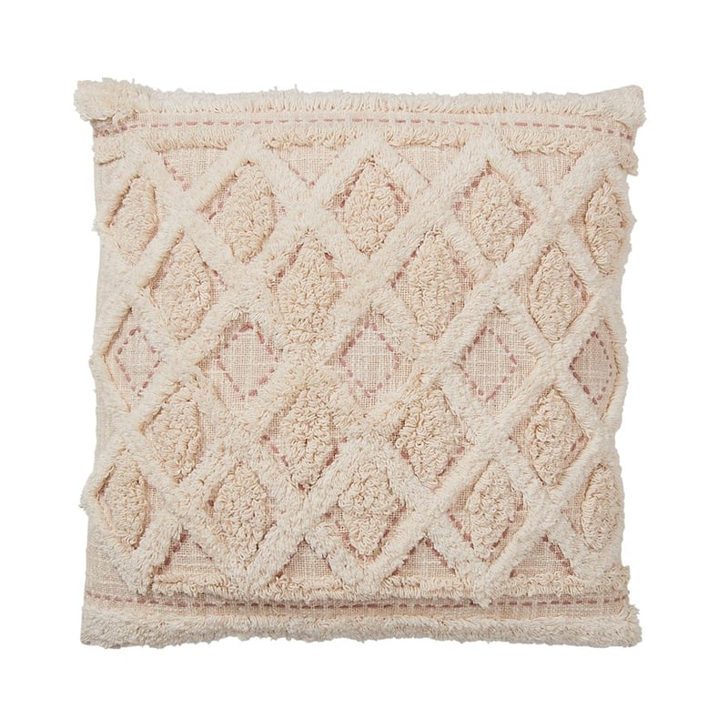 Bari Natural & Pink Cushion
