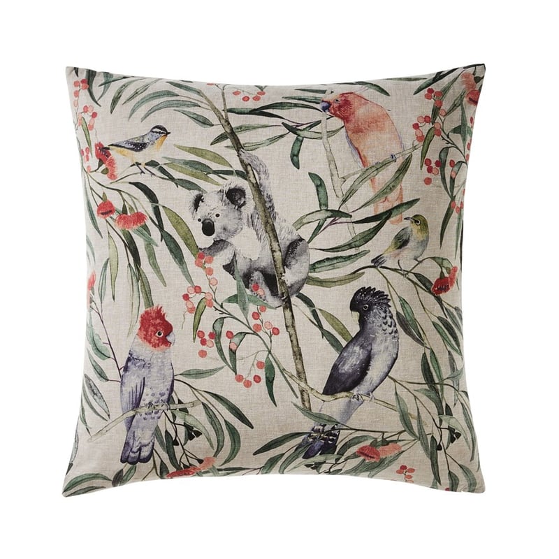 Australian Bushland Linen Green Cushion