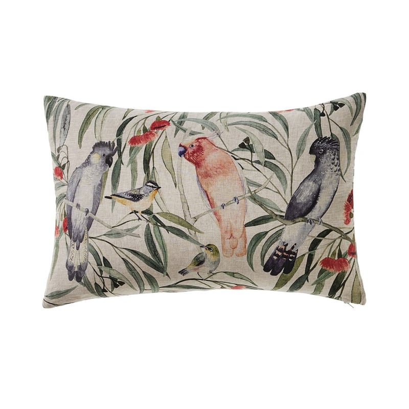 Australian Bushland Linen Green Long Cushion