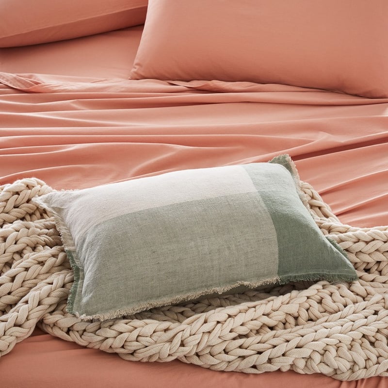 Malmo Forest Check Linen Cushion