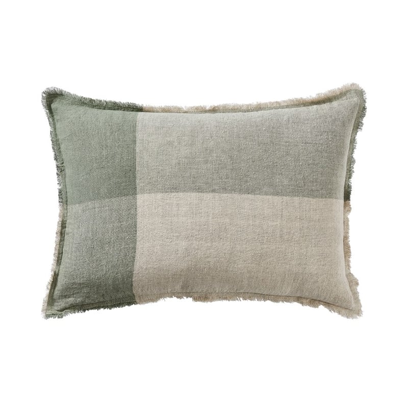 Malmo Forest Check Linen Cushion