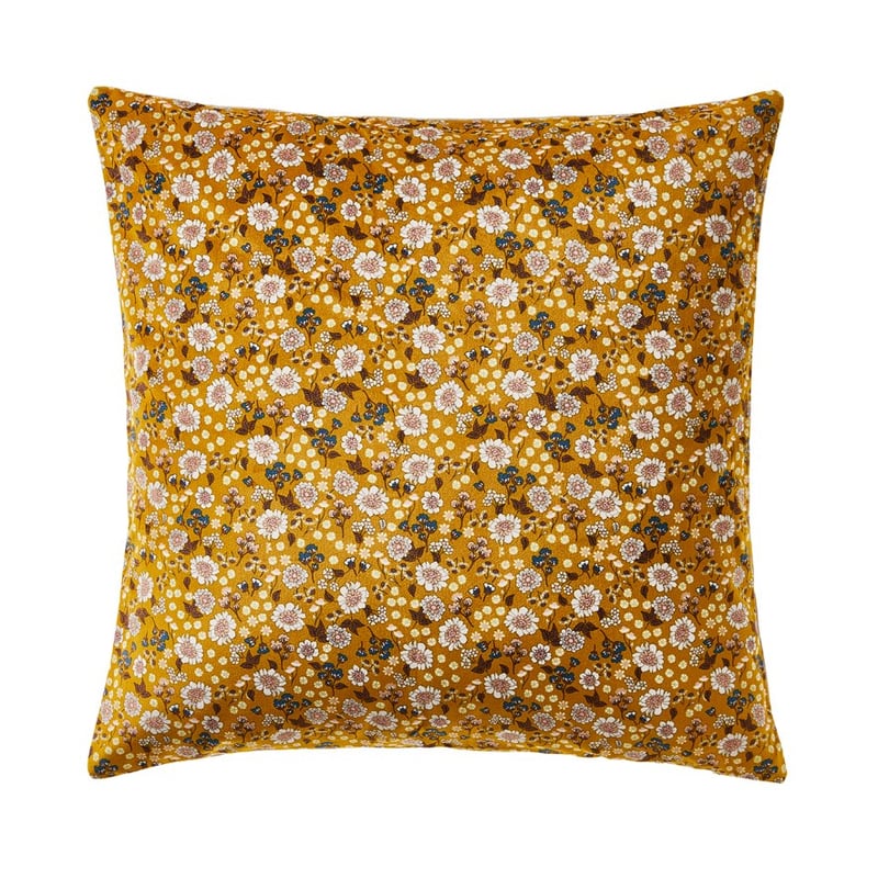 Nostalgia Mustard Floral Cushion   