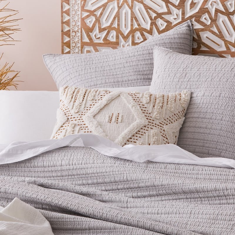 Zeki White & Mustard Cushion