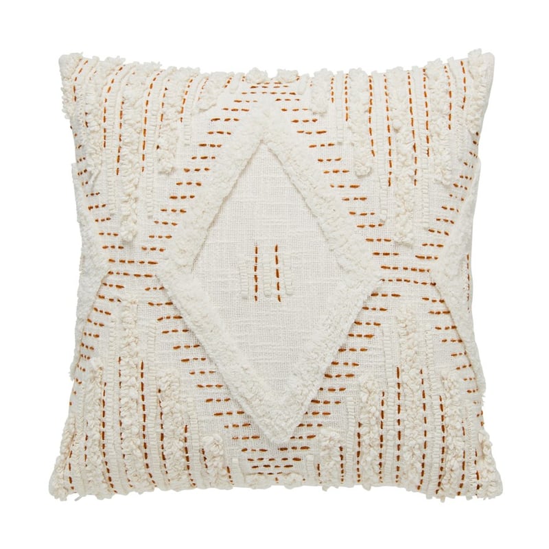Zeki White & Mustard Cushion