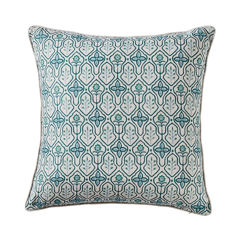 Lucca Green & Blue Cushion