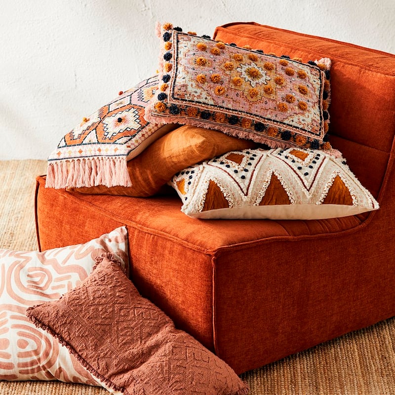 Joplin Earth & Navy Cushion 