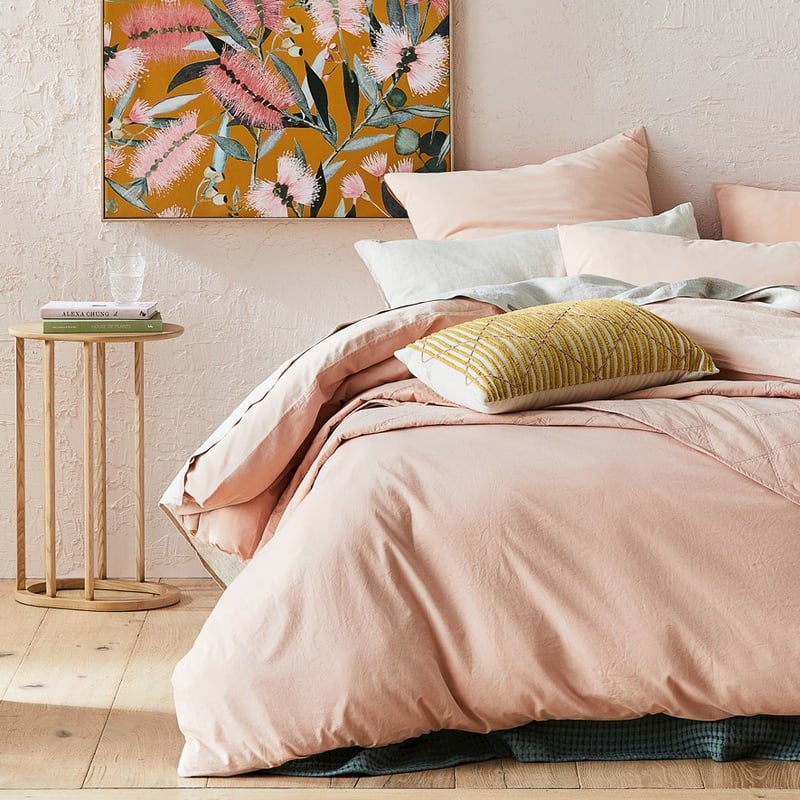 Berkeley Tufted Mustard & Pink Cushion
