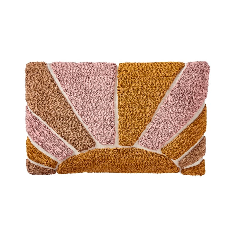 Ray of Sunshine Mustard & Pink Cushion