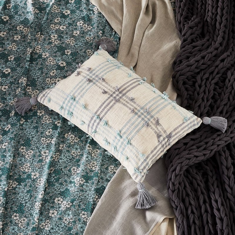 Norwood Check Lead & Surf Cushion