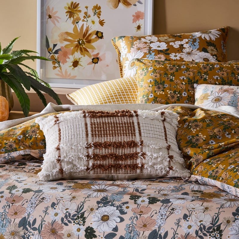 Laya Natural & Brown Long Cushion