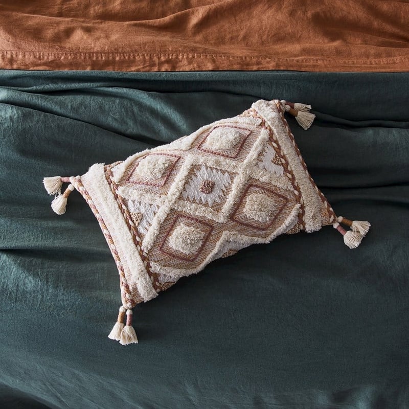 Lorca Natural & Pink Cushion