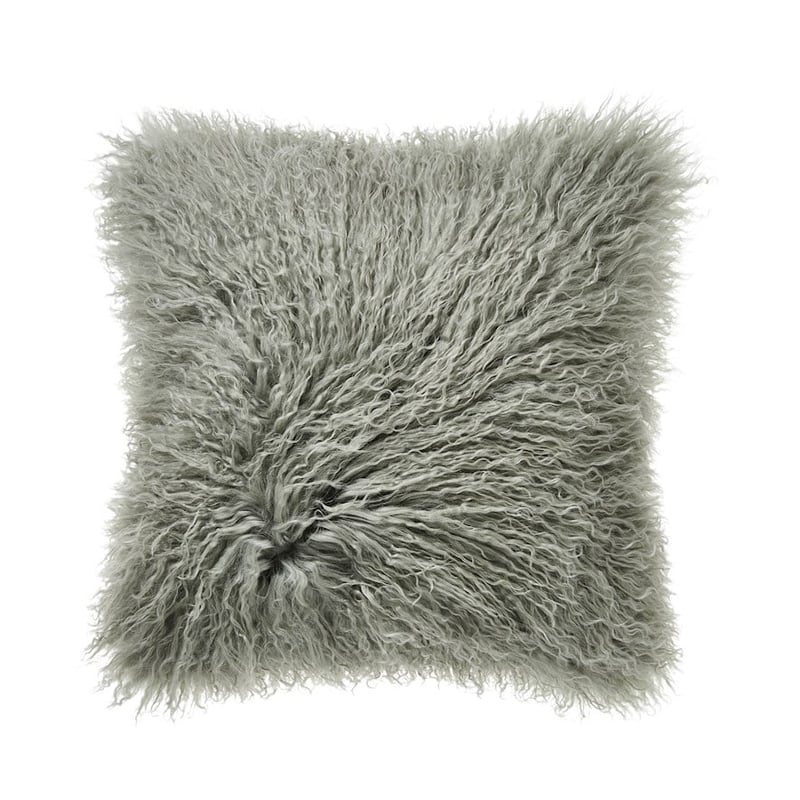 Mongolian Sage Sheepskin Cushion 